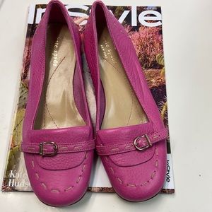 Kate spade Pink leather loafers Sz 6 1/2